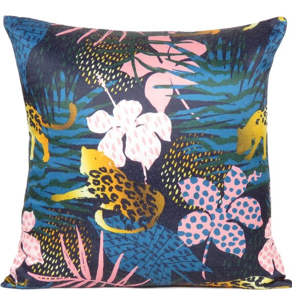 Home Decorative Cushion Pillow Covers Cotton Square Floral Throw Pillow Case - Picture 1 of 5